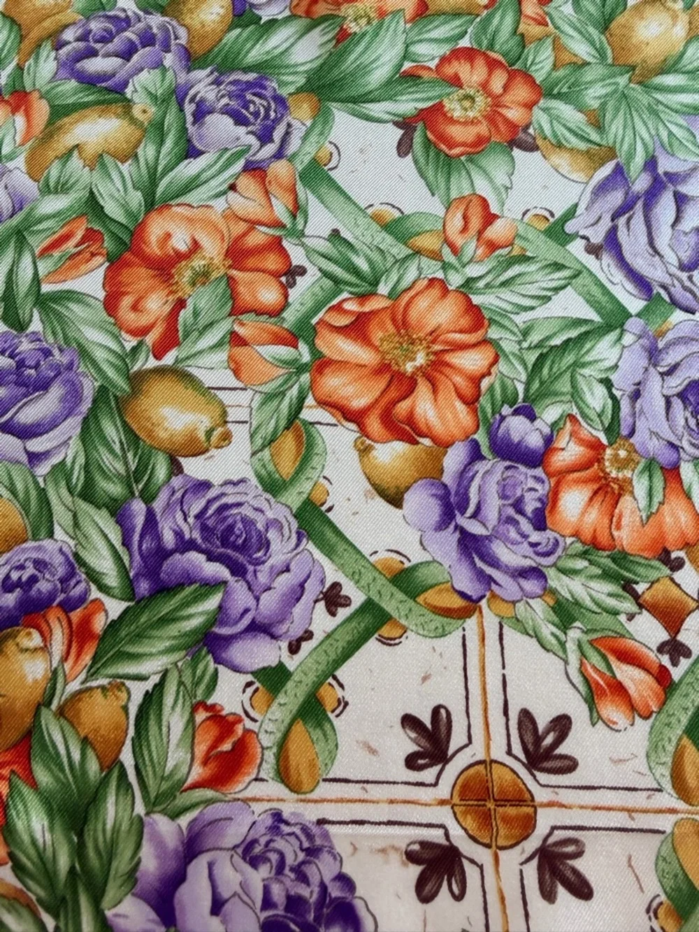 Dolce & Gabbana Small Silk Floral Print Scarf